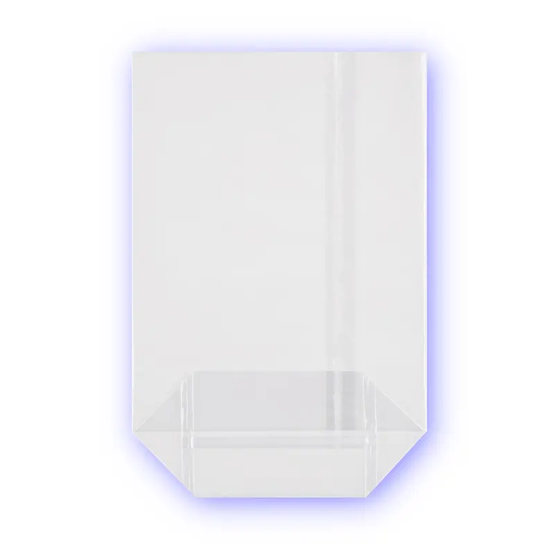 Kreuzbodenbeutel transparent