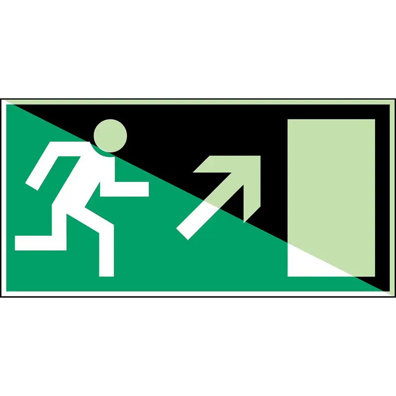 Langnachleuchtendes Sicherheitsschild