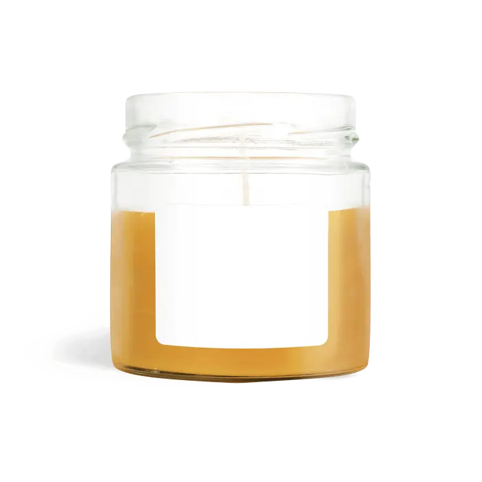 Leere Lola – Rechteckiger Aufkleber mit abgerundeten Ecken 60x50mm für Kerzen im 500g-Glas