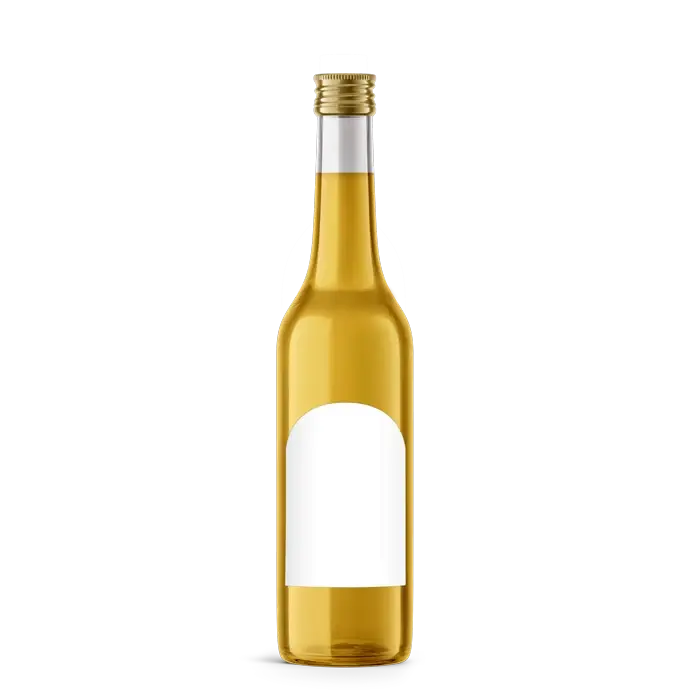 Leere Lola – Rechteckiges Flaschenetikett mit Abrundung 65x100mm für 500ml Met
