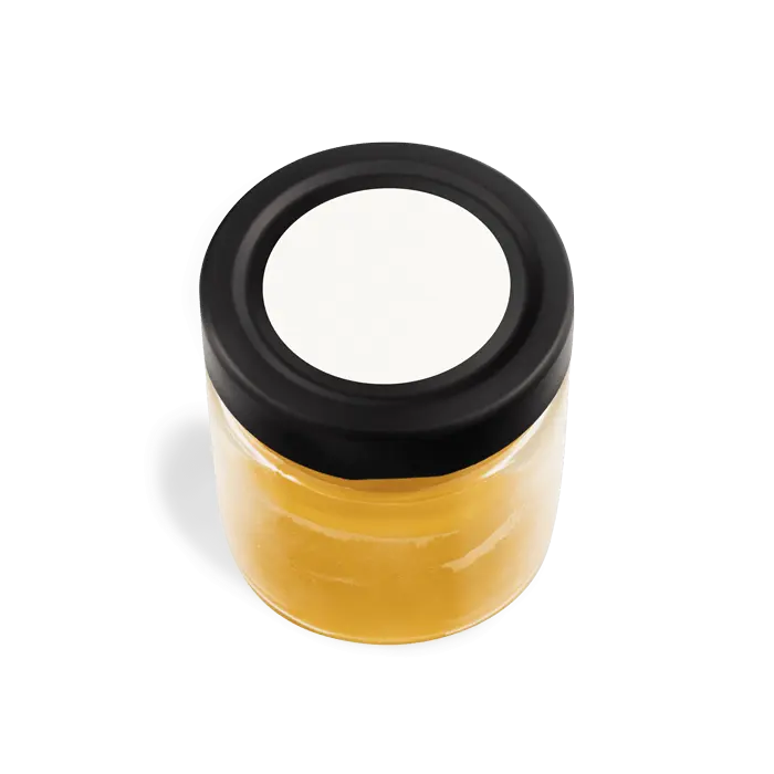 Leere Lola – Runder Deckelaufkleber 40x40mm für Kerzen im 250g-Glas