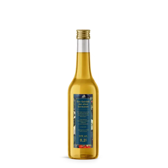 Leuchtende Leonie – Rechteckiges Rückenetikett 35x90mm für 200ml Met