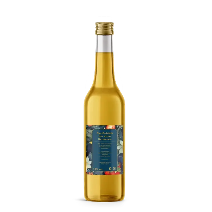 Leuchtende Leonie – Rechteckiges Rückenetikett 60x80mm für 500ml Met