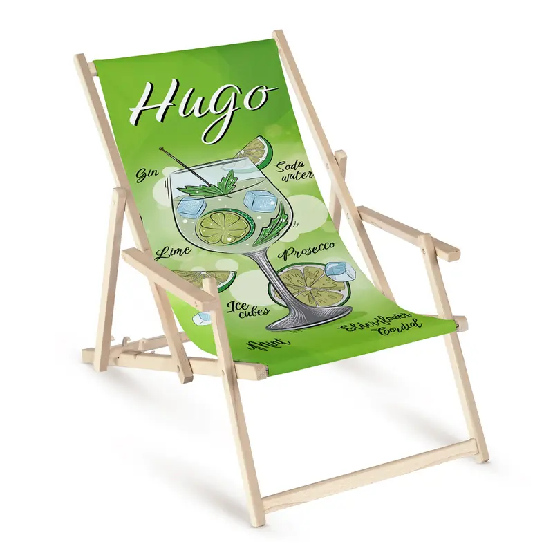 Liegestuhl mit Armlehnen Hugo