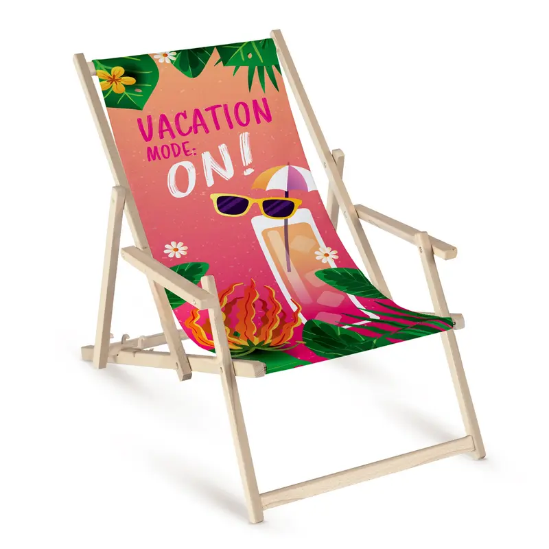 Liegestuhl mit Armlehnen Vacation Mode On