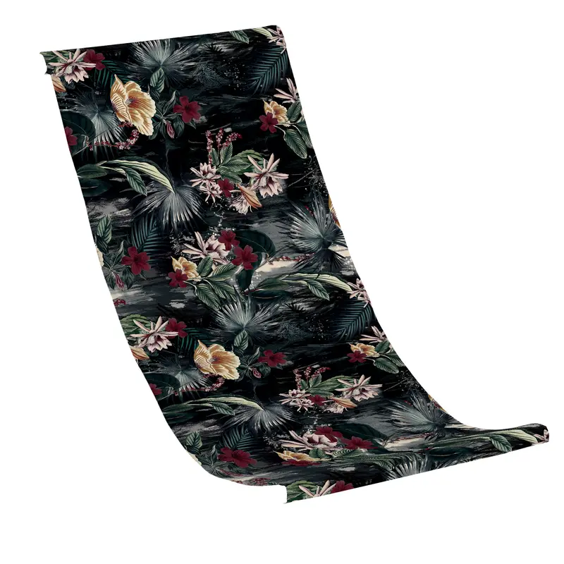 Liegestuhlbezug DUNKLE BLUMEN
