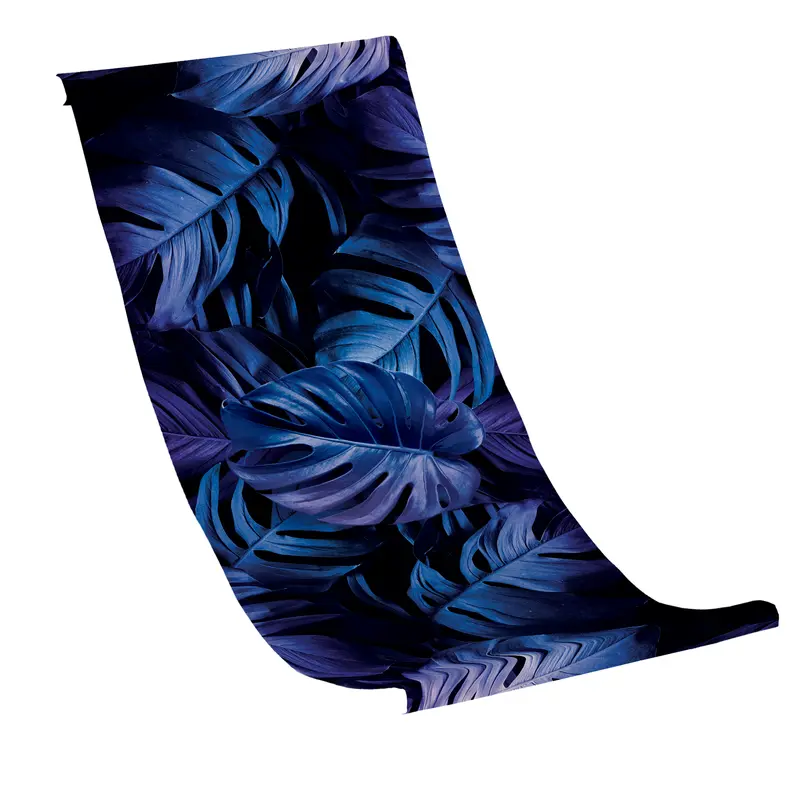 Liegestuhlbezug MARINEBLAUE MONSTERA