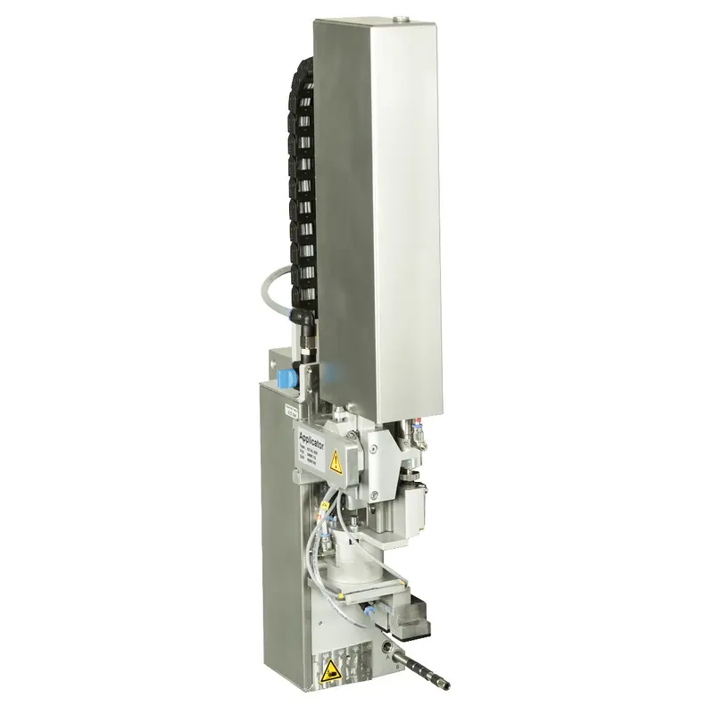 Linker Applikator, 300 mm Zylinderhub, horizontaler Drehzylinder (Drehwinkel 90 oder 180°) mit Druckminderer