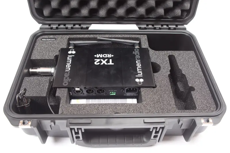 LumenRadio TX2 RDM Case inkl. Inlay