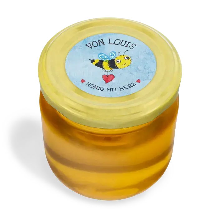Lustiger Louis – Deckeletikett 250g (Twist-Off)
