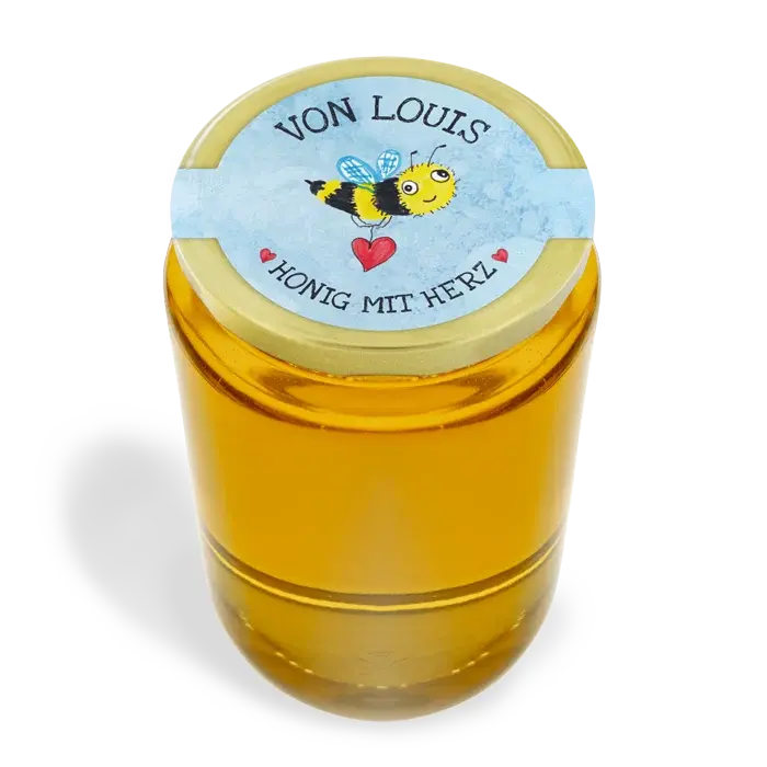 Lustiger Louis – Siegeletikett mit doppeltem Frischesiegel 1000g (Twist-Off)