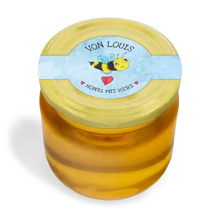 Lustiger Louis – Siegeletikett mit doppeltem Frischesiegel 250g (Twist-Off)
