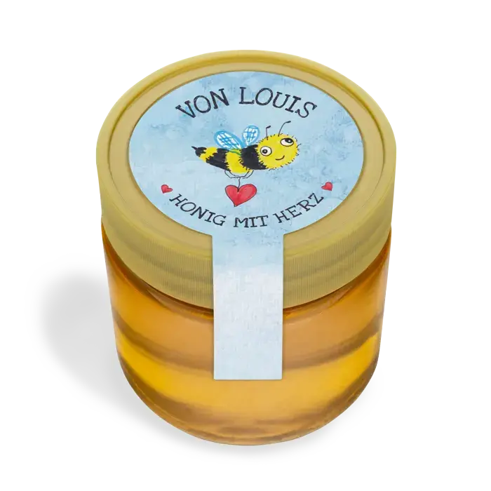 Lustiger Louis – Siegeletikett mit Frischesiegel 250g (Kunststoffdeckel)
