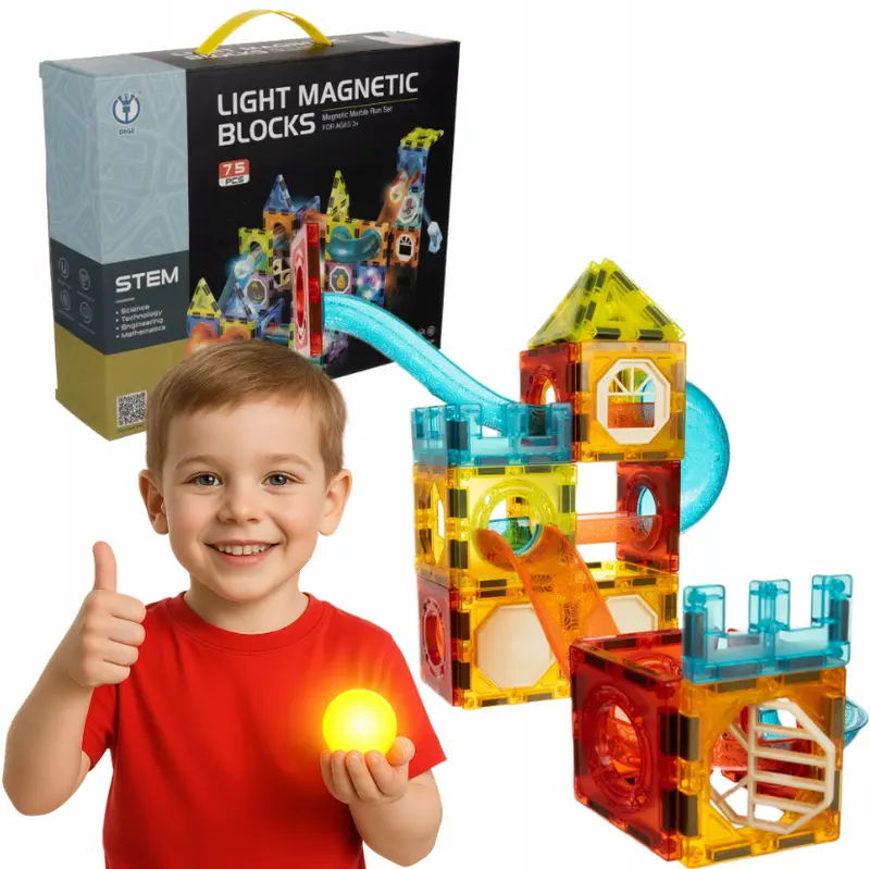 Magnetbausteine 77 Teile für Kinder
