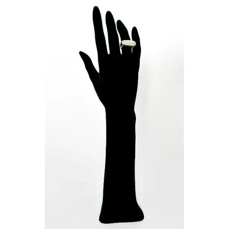 Main bijoux femme floquée velours noir – H 34 cm