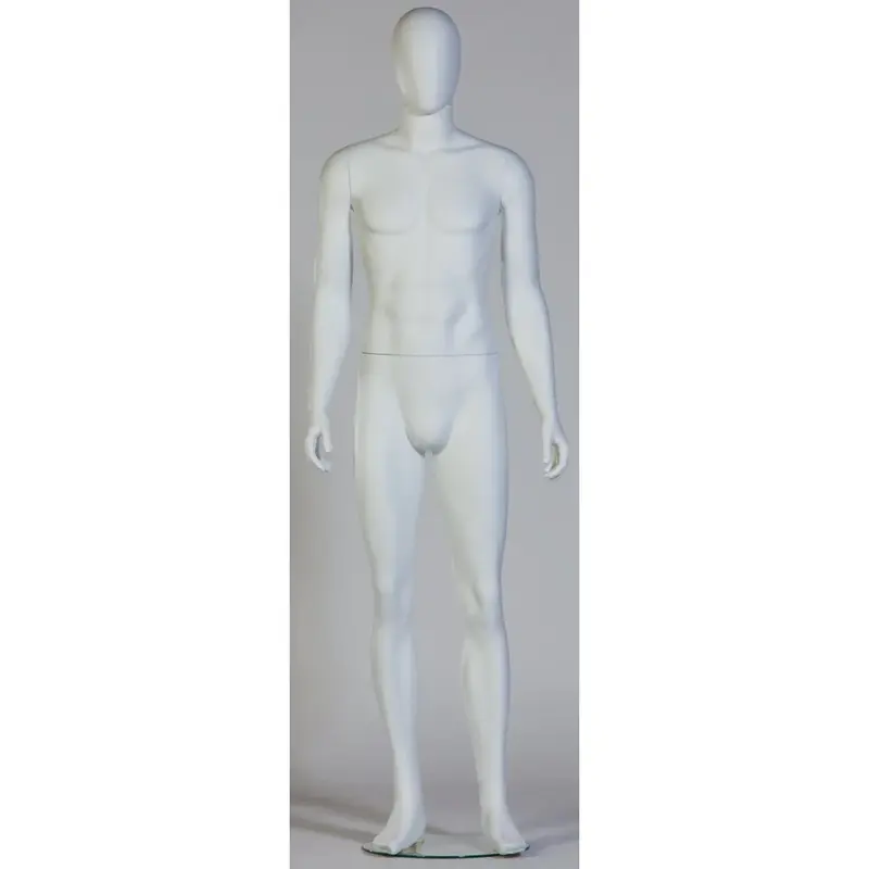 Mannequin homme vitrine complet – Blanc mat ou glossy