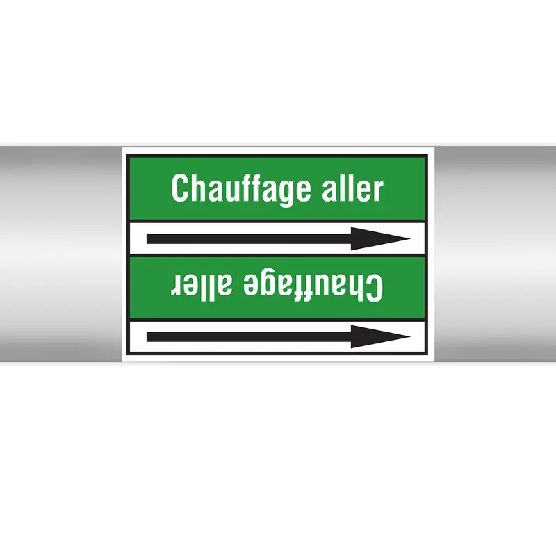 Marqueur en rouleau sans support - Chauffage aller (produit francophone)