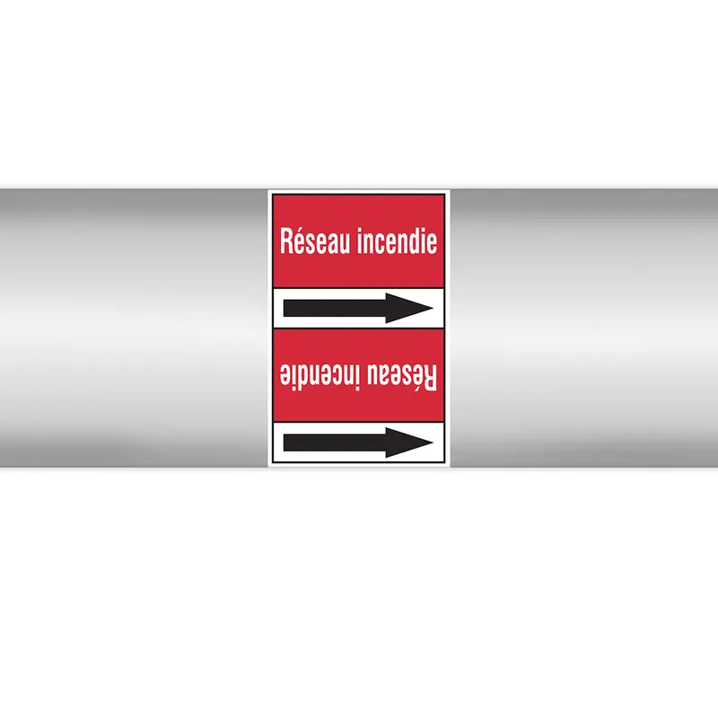 Marqueur en rouleau sans support - Réseau incendie (produit francophone)