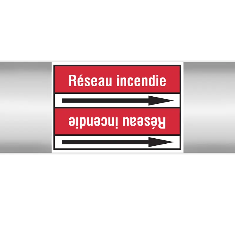 Marqueur en rouleau sans support - Réseau incendie (produit francophone)