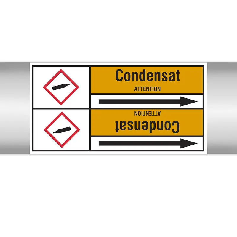 Marqueurs en rouleau continu, avec pictogramme (produit francophone)