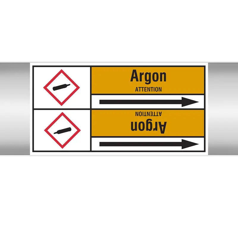 Marqueurs en rouleau continu, avec pictogrammes - Argon (produit francophone)