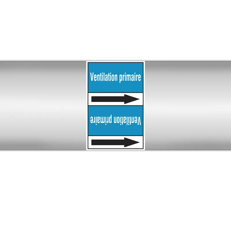 Marqueurs en rouleau continu, pictogrammes - Ventilation primaire (produit francophone)