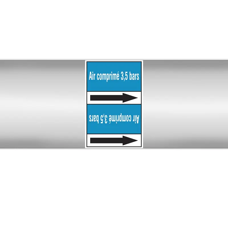 Marqueurs en rouleau continu, sans pictogramme - Air comprimé 3,5 bars (produit francophone)