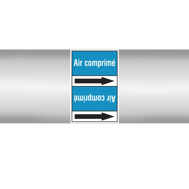 Marqueurs en rouleau continu, sans pictogramme - Air comprimé (produit francophone)