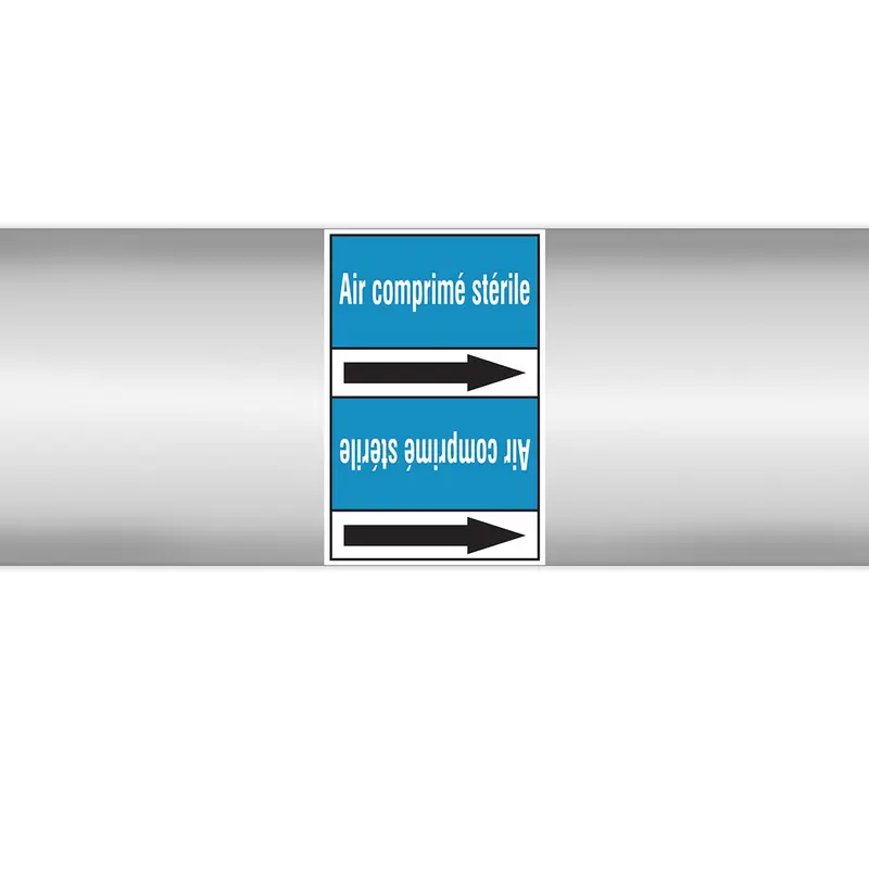 Marqueurs en rouleau continu, sans pictogramme - Air comprimé stérile (produit francophone)
