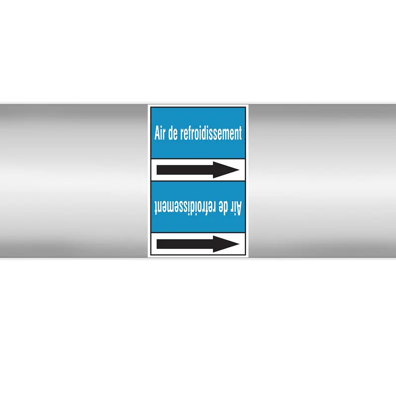 Marqueurs en rouleau continu, sans pictogramme - Air de refroidissement (produit francophone)
