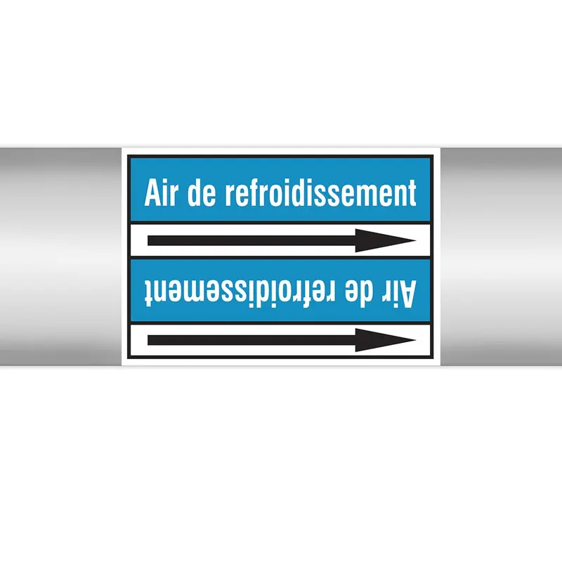 Marqueurs en rouleau continu, sans pictogramme - Air de refroidissement (produit francophone)