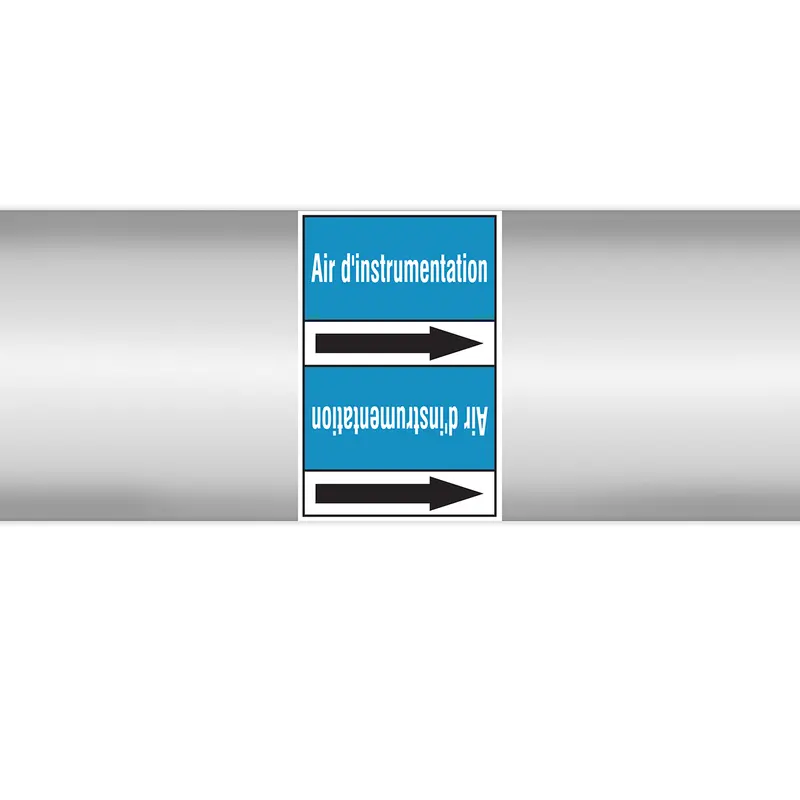 Marqueurs en rouleau continu, sans pictogramme - Air d'instrumentation (produit francophone)