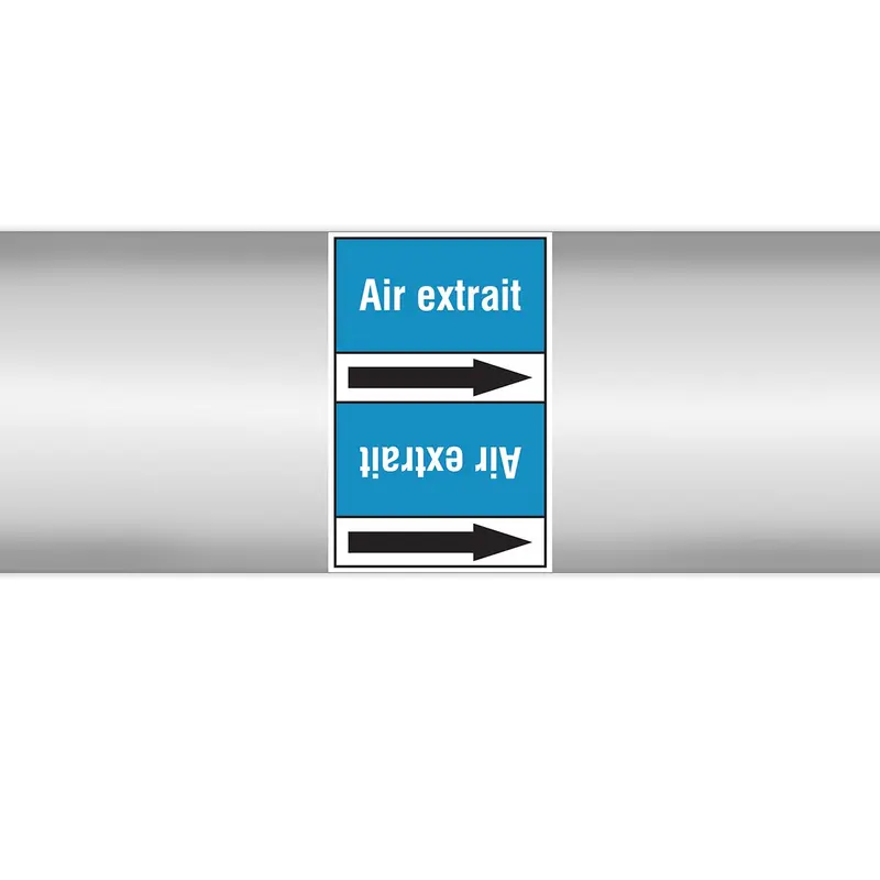 Marqueurs en rouleau continu, sans pictogramme - Air extrait (produit francophone)