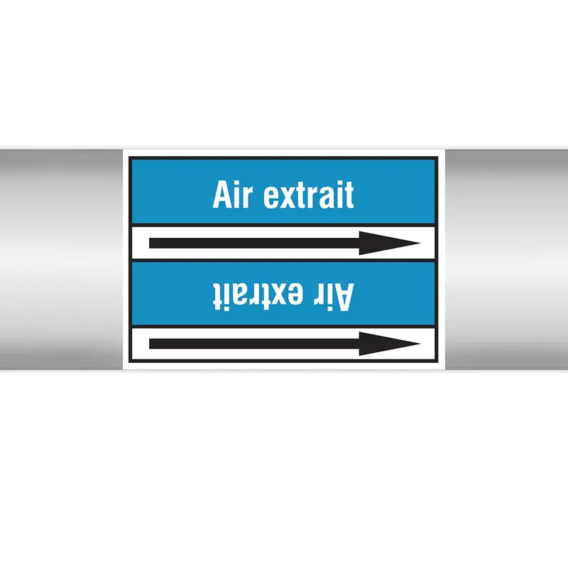 Marqueurs en rouleau continu, sans pictogramme - Air extrait (produit francophone)