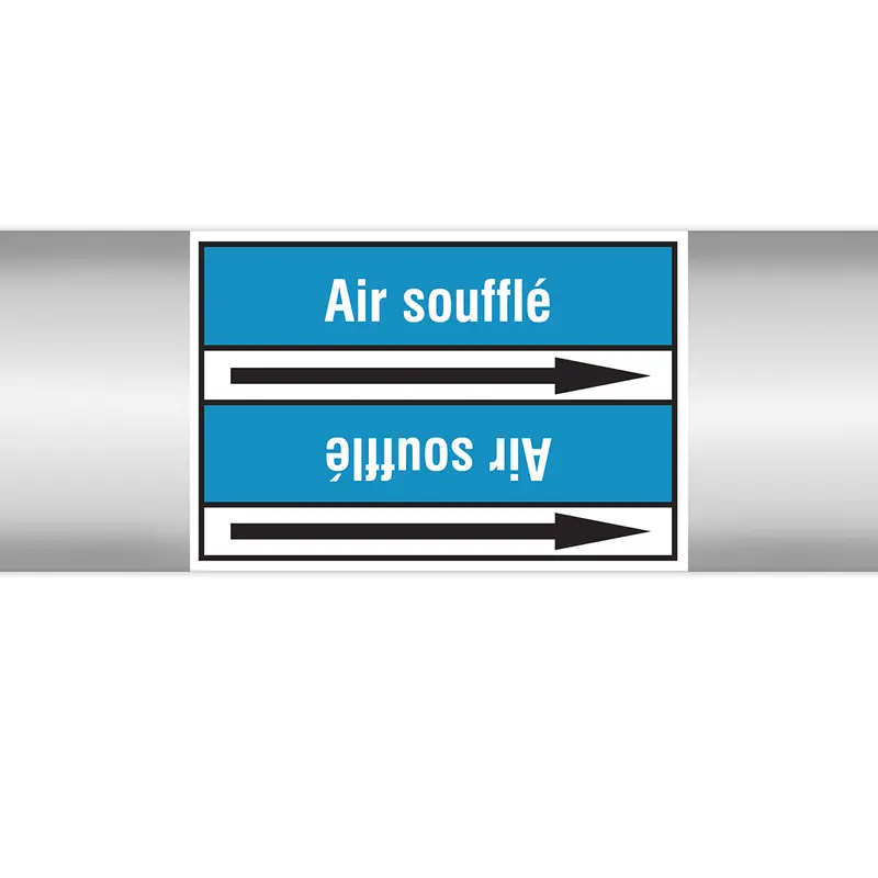 Marqueurs en rouleau continu, sans pictogramme - Air soufflé (produit francophone)