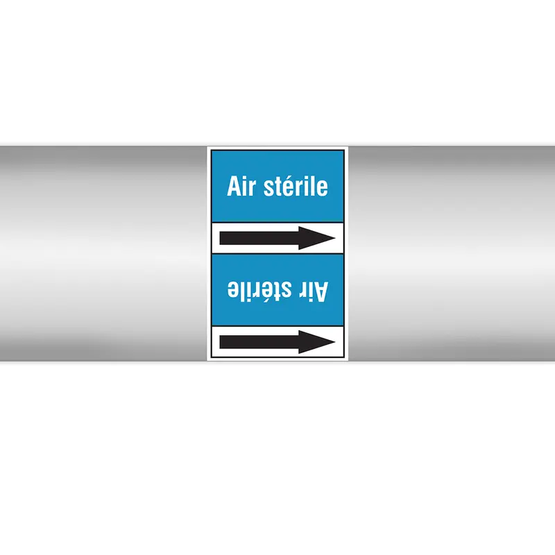 Marqueurs en rouleau continu, sans pictogramme - Air stérile (produit francophone)