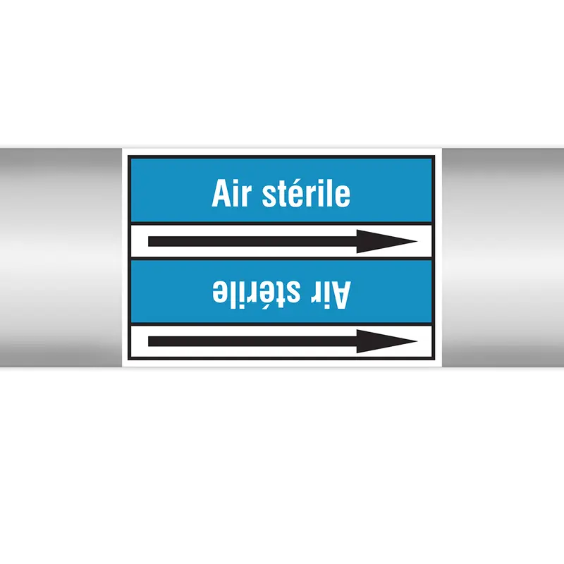 Marqueurs en rouleau continu, sans pictogramme - Air stérile (produit francophone)