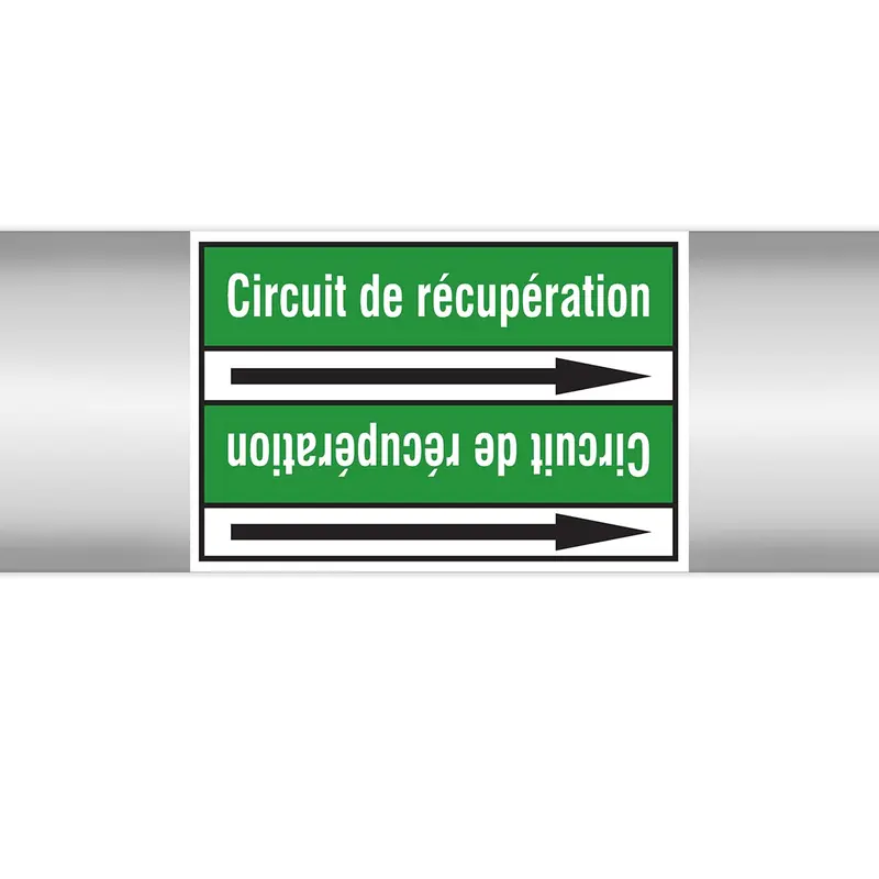Marqueurs en rouleau continu, sans pictogramme - Circuit de récupération (produit francophone)