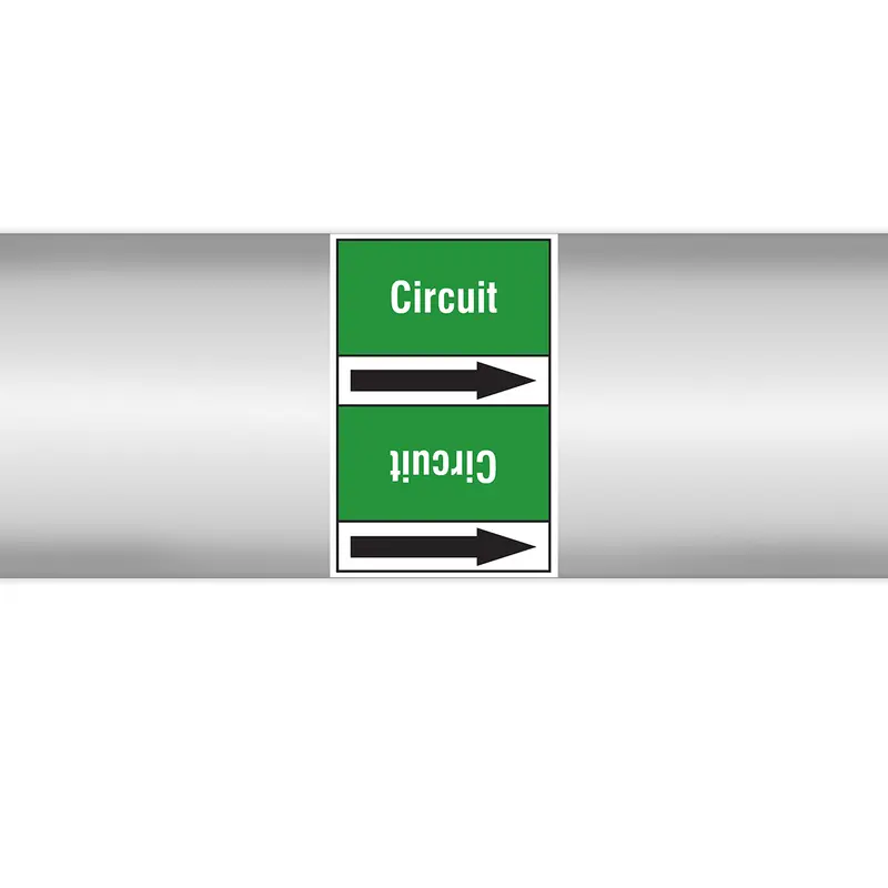 Marqueurs en rouleau continu, sans pictogramme - Circuit (produit francophone)