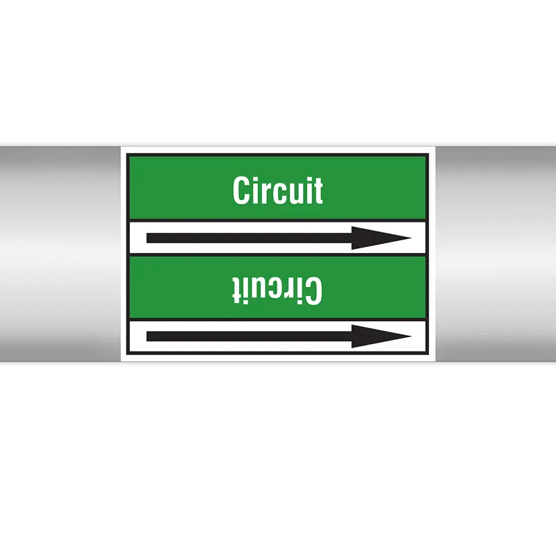 Marqueurs en rouleau continu, sans pictogramme - Circuit (produit francophone)