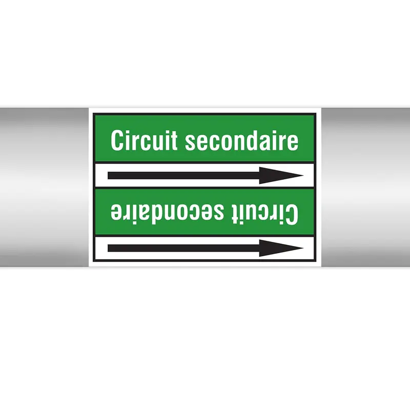 Marqueurs en rouleau continu, sans pictogramme - Circuit secondaire (produit francophone)