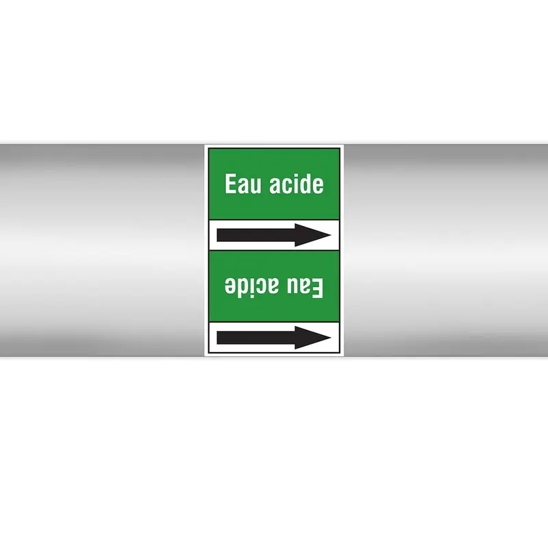 Marqueurs en rouleau continu, sans pictogramme - Eau acide (produit francophone)
