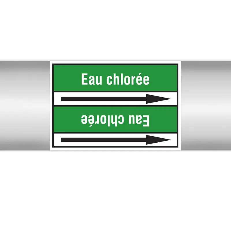 Marqueurs en rouleau continu, sans pictogramme - Eau chlorée (produit francophone)