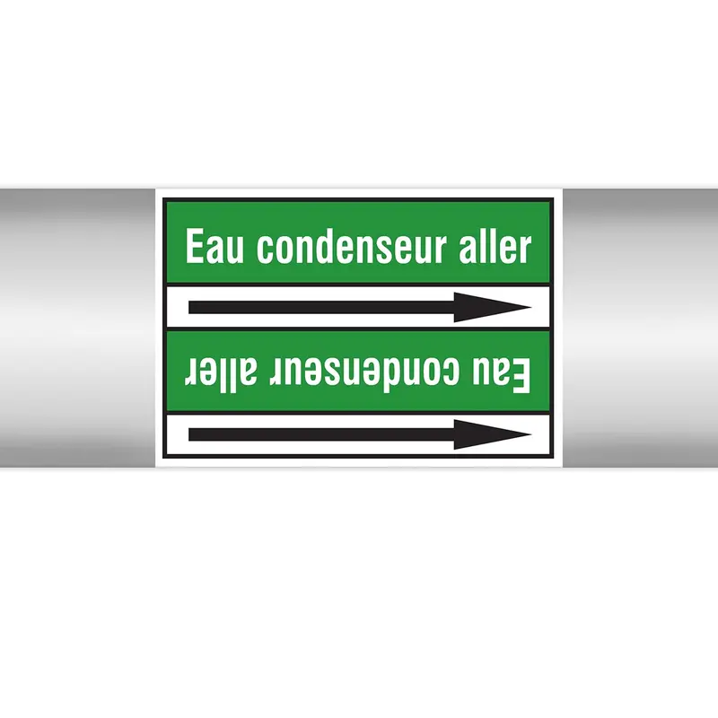 Marqueurs en rouleau continu, sans pictogramme - Eau condenseur aller (produit francophone)