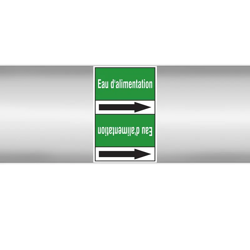 Marqueurs en rouleau continu, sans pictogramme - Eau d'alimentation (produit francophone)