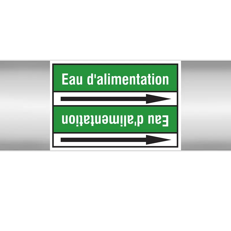 Marqueurs en rouleau continu, sans pictogramme - Eau d'alimentation (produit francophone)