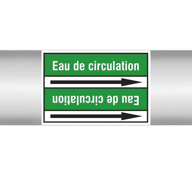 Marqueurs en rouleau continu, sans pictogramme - Eau de circulation (produit francophone)