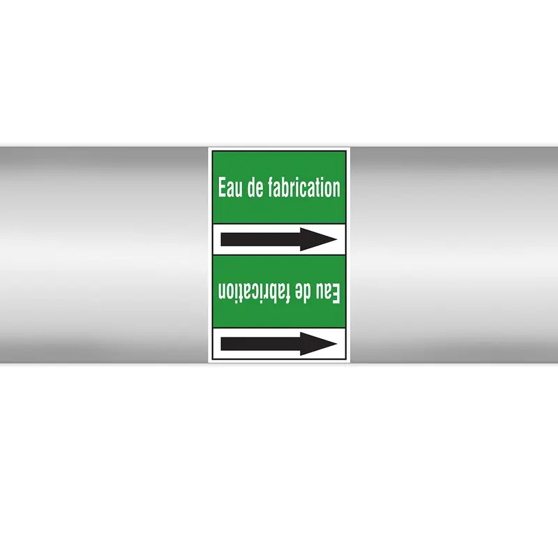 Marqueurs en rouleau continu, sans pictogramme - Eau de fabrication (produit francophone)