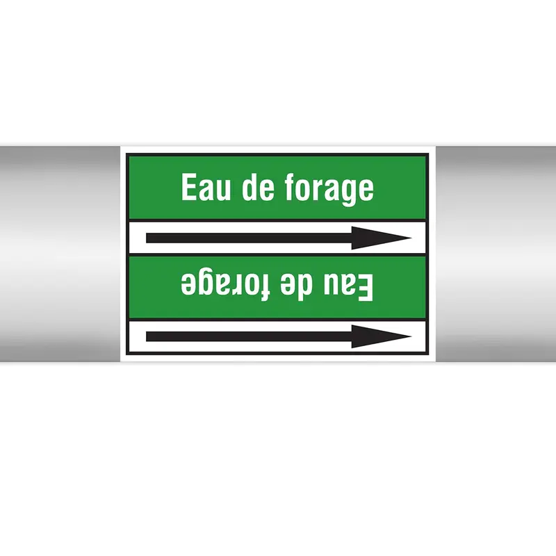 Marqueurs en rouleau continu, sans pictogramme - Eau de forage (produit francophone)
