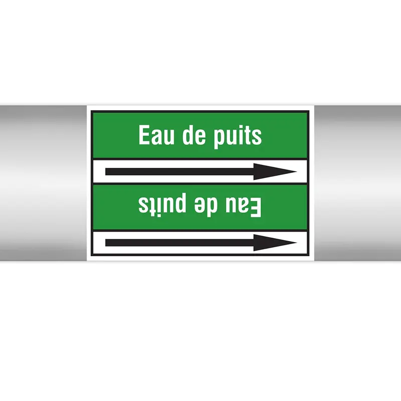 Marqueurs en rouleau continu, sans pictogramme - Eau de puits (produit francophone)